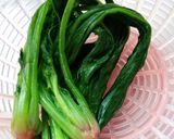 お弁当に☆麺つゆでﾎｳﾚﾝ草のごま和え作り方1写真