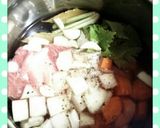 ♪柔か♪牛すじ&香味野菜コンソメ煮込み作り方1写真