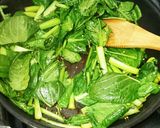 栄養素豊富かぶ葉小松菜エゴマバター醤油作り方4写真