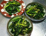栄養素豊富かぶ葉小松菜エゴマバター醤油作り方5写真