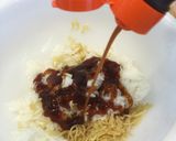 子どもにおすすめ！お好みソースでそばめし作り方4写真