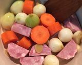 温まる～♪生姜とデカゴロ野菜の洋風ポトフ作り方2写真