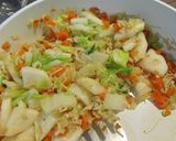 釜揚げエビと白い野菜の味噌グラタン作り方3写真