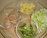 春野菜・帆立のコロコロ白だしスープ作り方2写真