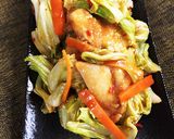 鶏むね肉の回鍋肉風！オイスター味噌炒め作り方7写真