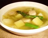 春野菜・帆立のコロコロ白だしスープ作り方5写真