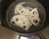 蓮根とトマトの和え物作り方1写真