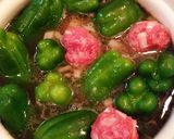ピーマンの肉詰めスープ♪作り方7写真