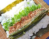 ワラビと納豆の太巻き作り方2写真