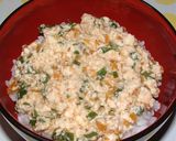 温泉卵のせ豆腐丼(生姜とごま油風味)作り方4写真