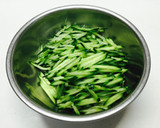 市販のタレとドレで作る簡単手抜き棒棒鶏作り方4写真
