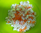 えのきと野菜の包まない甘辛オムレツ♪作り方1写真
