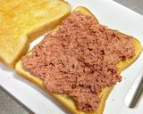お酒のお供に！簡単コンビーフサンドイッチ作り方3写真