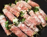 ✿簡単ごちそう✿大葉入り肉巻きエリンギ✿作り方3写真