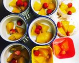 黄桃缶ミルクゼリー♪お弁当デザート作り方3写真