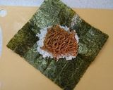 おにぎらず弁当3 焼きそば入り作り方1写真