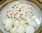 ［夏でもお鍋♪］豚しゃぶと根菜の黒酢鍋作り方3写真