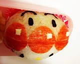 キティ♡アンパンマンのかぶりものキャラ弁作り方10写真