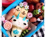 妖怪ウォッチ♡コマじろう♡キャラ弁作り方2写真