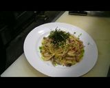 手軽8分レシピ、キノコの和風パスタ。作り方7写真
