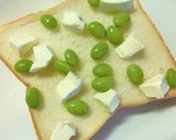 枝豆×クリチの塩昆布マシュポテトースト作り方2写真