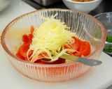 新じゃが芋の梨もどき～トマト和え～作り方8写真