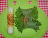 納豆ちく天ぷら♡大葉包み揚げ〜♪作り方4写真