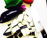 夏野菜たっぷり肉味噌うどん作り方1写真
