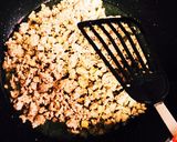 夏野菜たっぷり肉味噌うどん作り方2写真