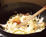 シャキッと野菜の目玉焼き作り方1写真