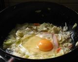 シャキッと野菜の目玉焼き作り方2写真