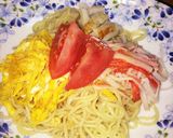 ハムやきゅうりがなくても！節約冷やし中華作り方3写真