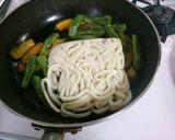 簡単ランチ ししとう カボチャの焼うどん作り方4写真