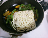 簡単ランチ　ししとう　カボチャの焼うどん作り方4写真