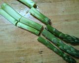 アスパラの　レンジ蒸し　トマトソース！作り方1写真