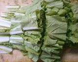 簡単！　山東菜と　トマトの　中華スープ♪作り方1写真