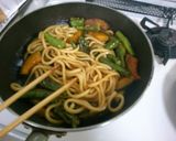 簡単ランチ ししとう カボチャの焼うどん作り方6写真