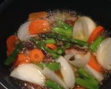 ベーコンと野菜の我流アヒージョ作り方6写真