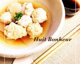 山芋と鶏ひき肉団子スープ作り方7写真