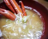 出汁が最高♪ずわいがに(せこがに)味噌汁作り方6写真