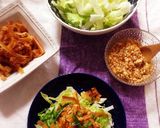 旨っ♡鶏のひき肉あんかけサラダ作り方6写真
