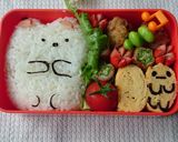 簡単キャラ弁☆すみっコぐらしのしろくま★作り方5写真