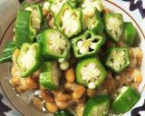 納豆とオクラのネバネバ冷たいスープご飯作り方2写真