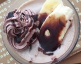 アイスクリームフラッペ チョコバナナ作り方5写真