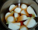 かぶと鶏肉の柚子味噌あんかけ作り方1写真
