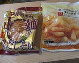 マルちゃん正麺の蕎麦で作るカレーポテそば作り方1写真