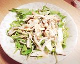 キノコと水菜の胡麻ドレサラダ作り方5写真