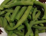 簡単のせるだけのイワシ缶インゲン作り方1写真