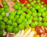 うすいえんどうとエビのトマトパスタ作り方8写真