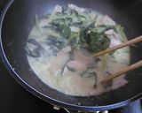 ほうれん草のクリームパスタカレー風味作り方4写真